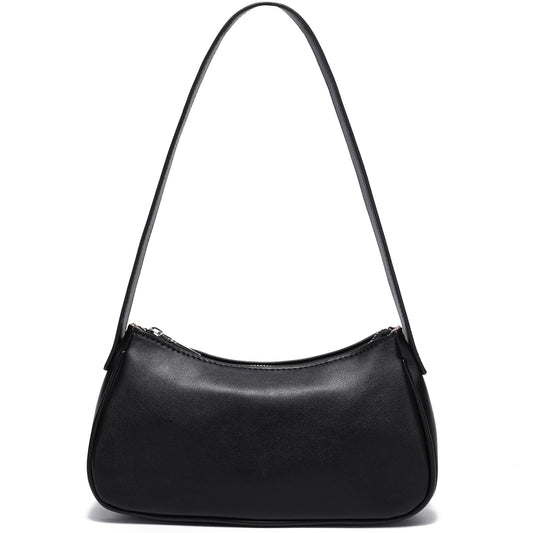 Small Shoulder Bag for Women Cute Mini Purse Trendy Vegan Leather Y2k Crescent Handbag