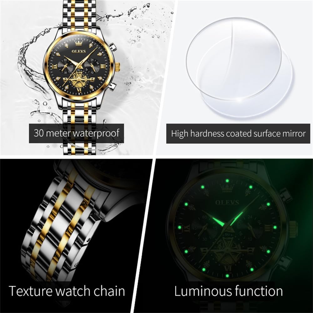 OLEVS Watch Women Silver Watches for Women Luxury for Small Wrists Dress Stainless Steel Women's Wrist Watches Easy to Read Reloj para Mujer Black/Blue/Gold/Green/Pink/Purple