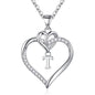 STORUP Heart Initial Necklaces for Women Girls, 14K-Gold-Plated Initial A-Z Heart Necklaces for Teen Girl Jewelry Birthday Gifts for Girls Women Her Wife Mom