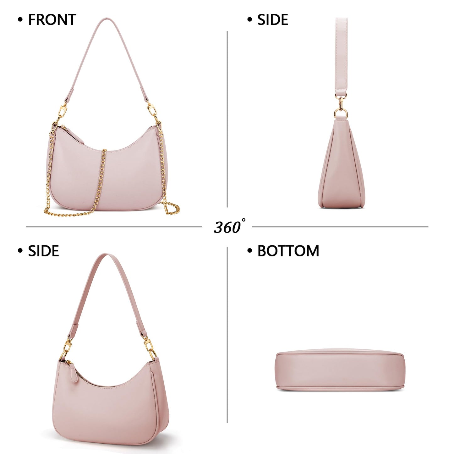 KKXIU Shoulder Bag for Women Cute Hobo Purses and Handbags Retro Clutch Underarm Purse | Cute