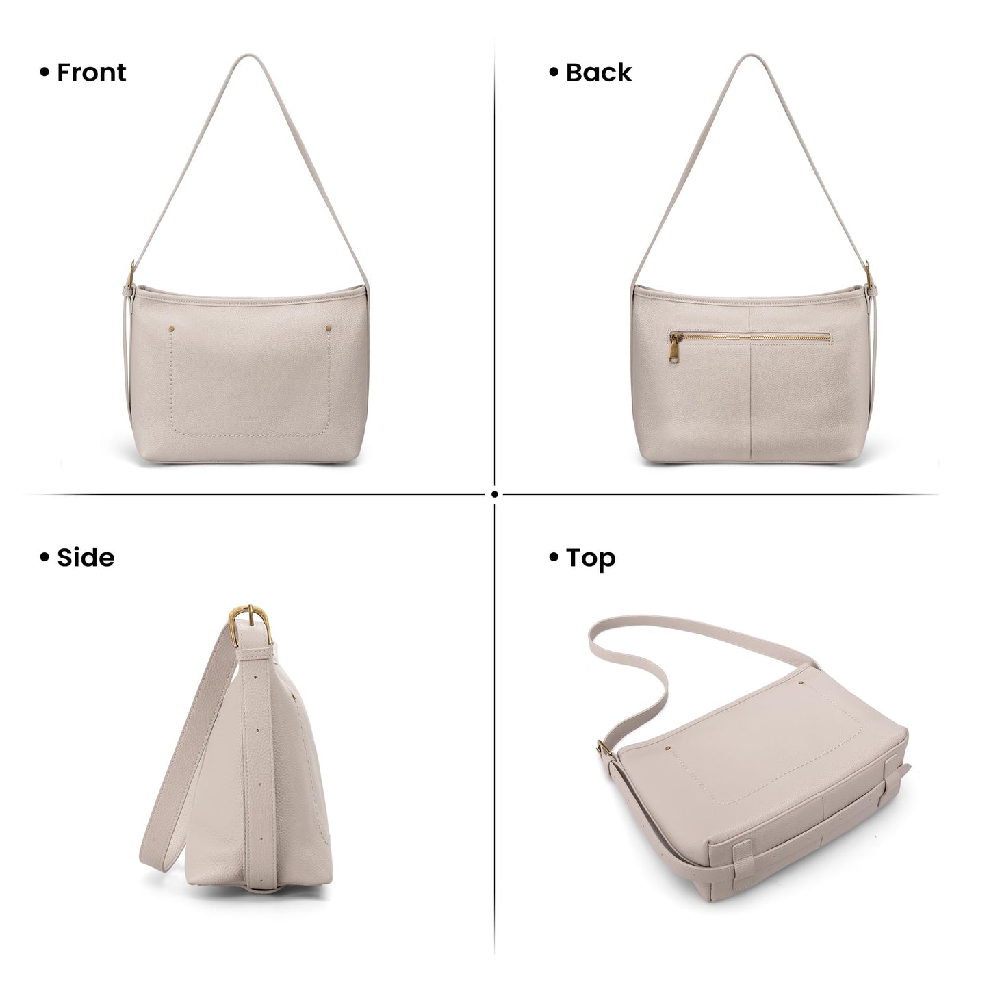befen Genuine Leather Purses for Women, RFID Medium Leather Crossbody Bags Shoulder Purse Handbags