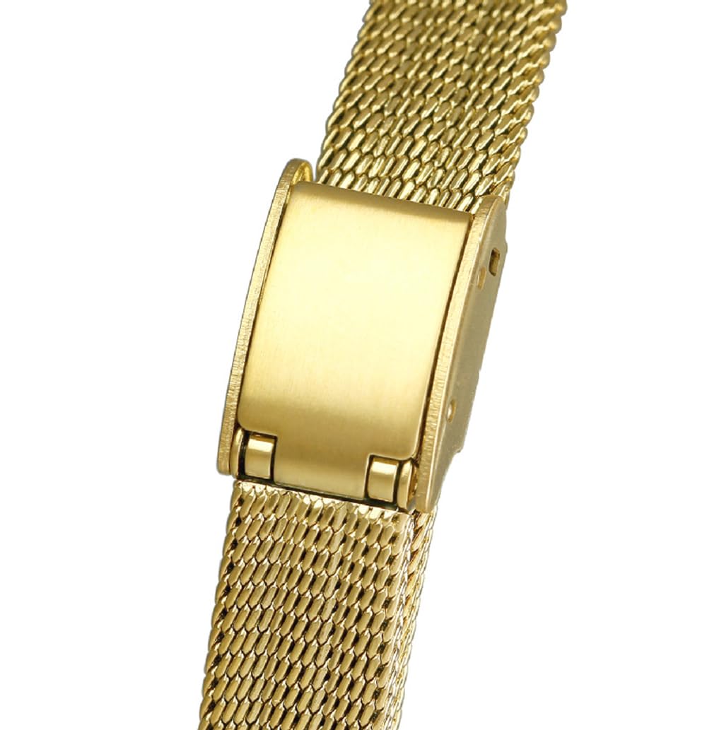 BESTKANG Fashion Simple Women's Quartz Watch Stainless Steel Mesh Strap Elegant Ladies Wrist Watch
