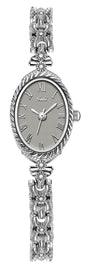 Gosasa Small Gold Watches for Women Vintage Dainty Oval Roman Numeral Dial Analog Slim Bracelet Alloy Band Water Resistant Dress Wrist Watch Elegant Gift