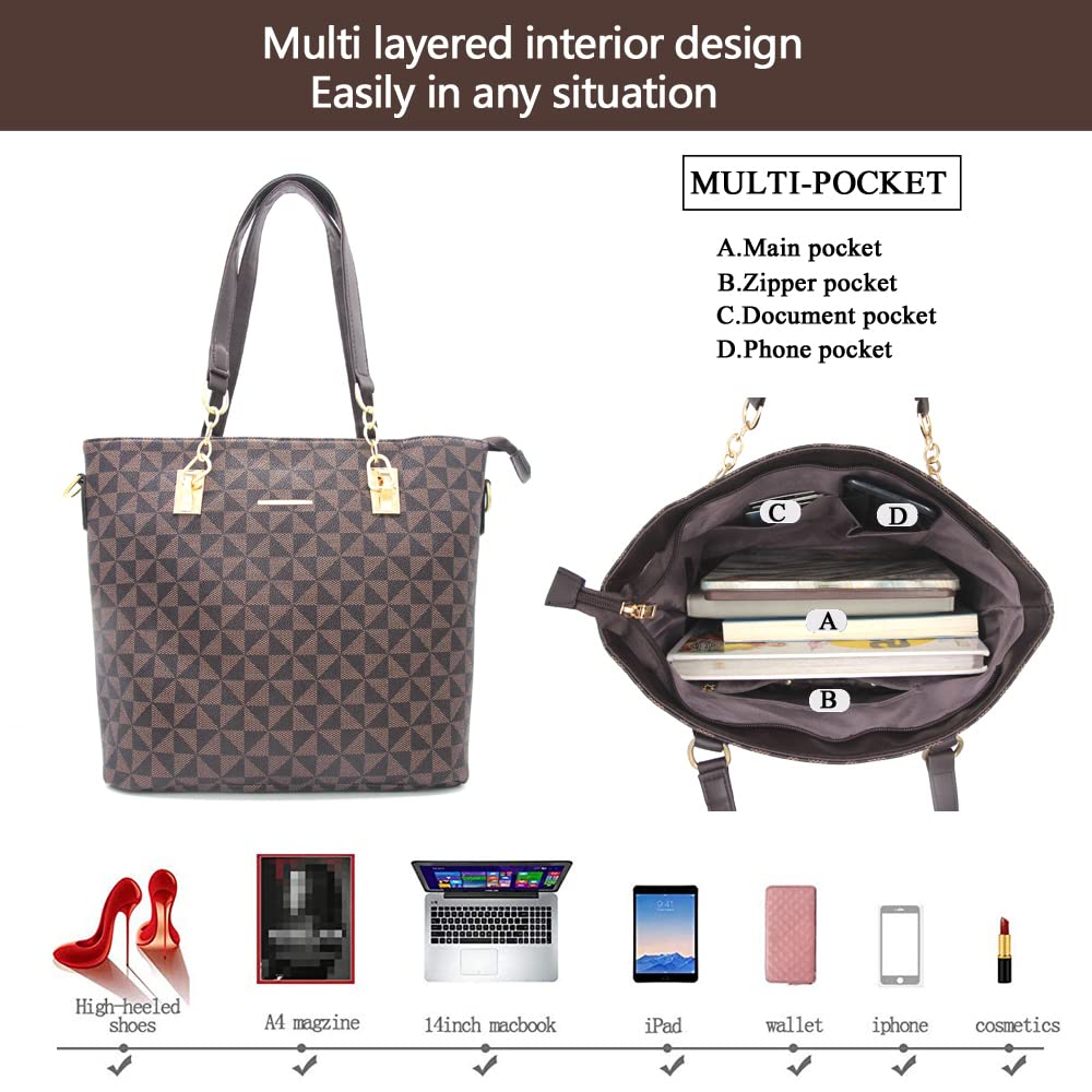 2E-youth Designer Purses and Handbags for Women Satchel Shoulder Bag Tote Top Handle Bag