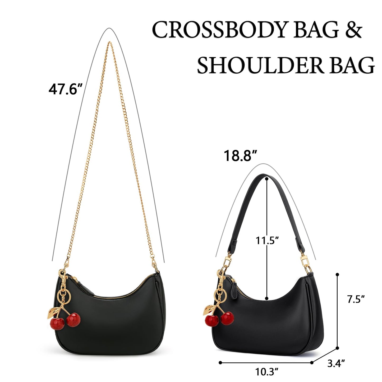 KKXIU Shoulder Bag for Women Cute Hobo Purses and Handbags Retro Clutch Underarm Purse | Cute
