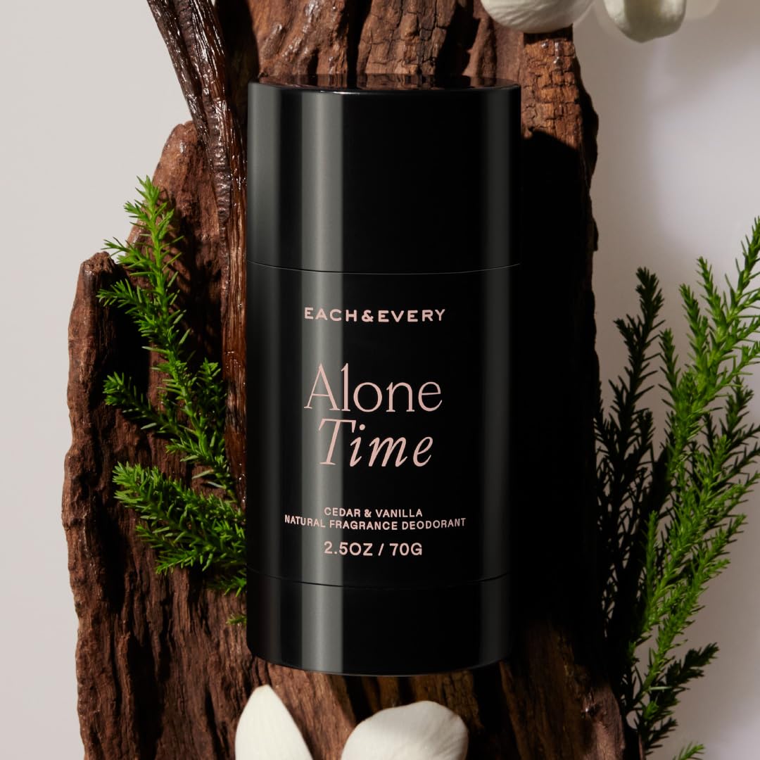 Each & Every Aluminum Free Deodorant for Women & Men – Natural Fragrance 72-Hr Odor Protection, Non-Toxic Deodorant for Sensitive Skin, EWG Verified, Baking Soda Free - Citrus & Vetiver Scent, 2.5oz
