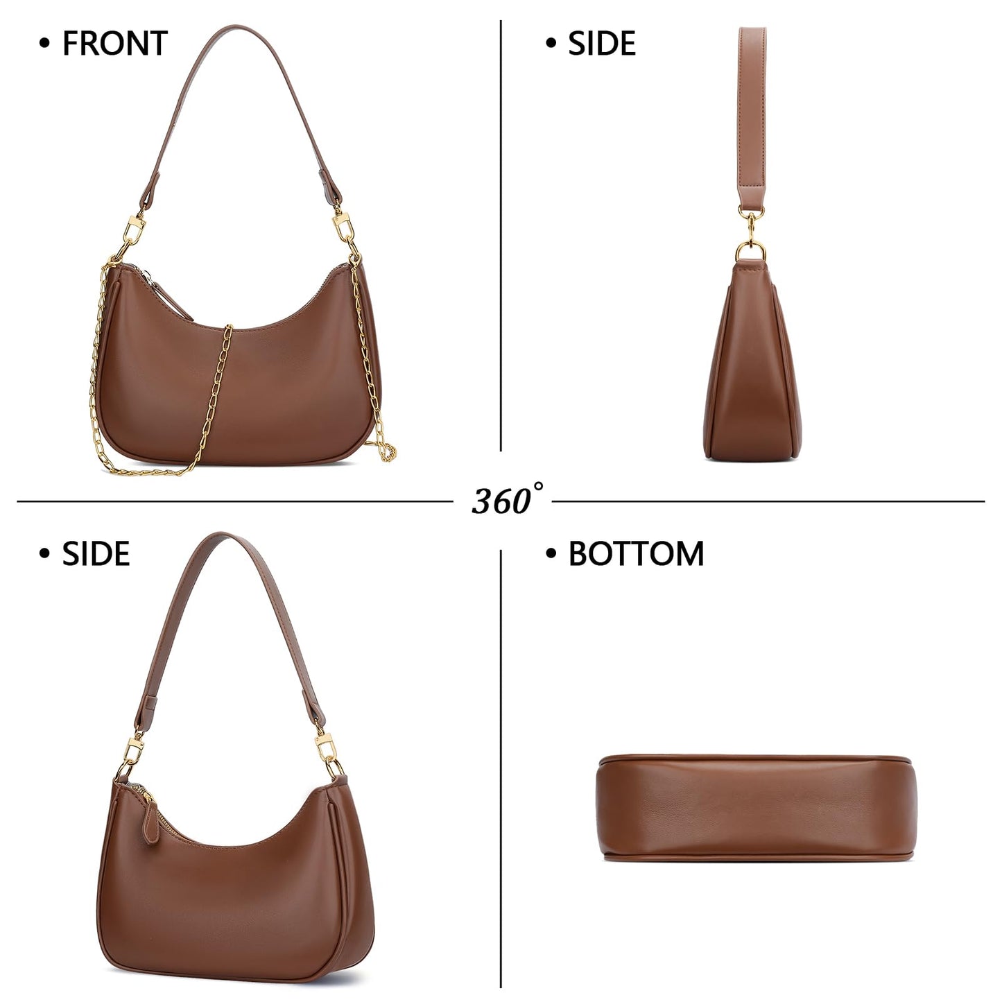 KKXIU Shoulder Bag for Women Cute Hobo Purses and Handbags Retro Clutch Underarm Purse | Cute