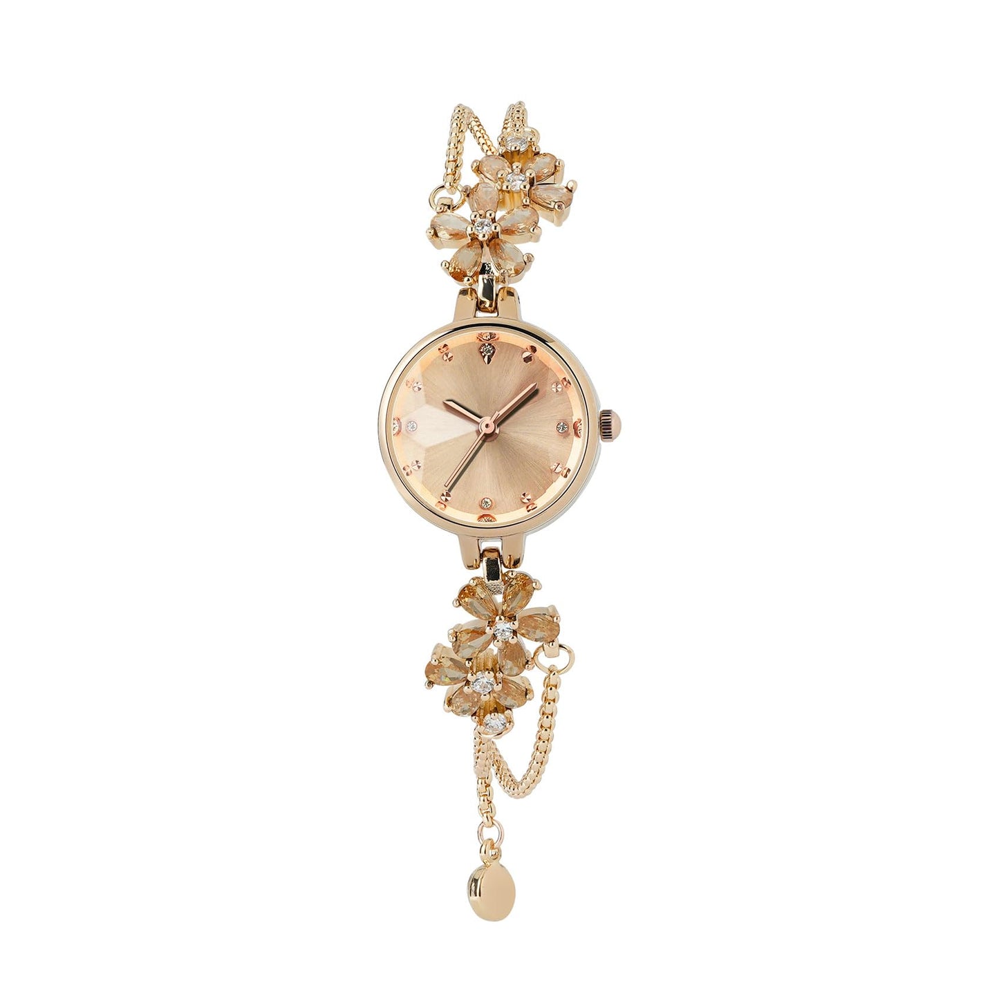 TIME100 Women's Bracelet Watches Ladies Quartz Wrist Watch with Green Dial Bezel with Crystals in Movement Bracelet Strap with Diamonds Waterproof