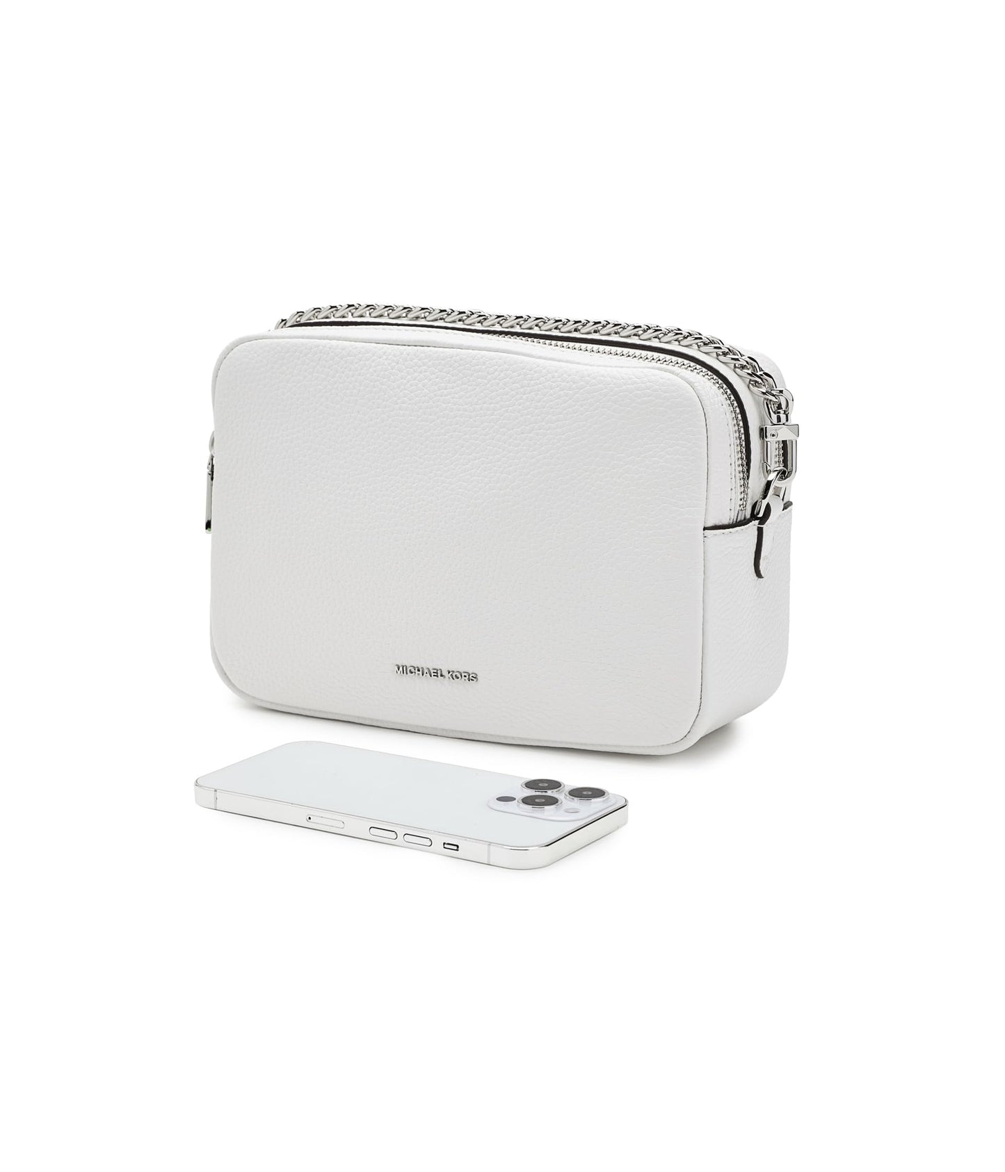 Michael Kors Bryant Medium Double Zip Chain Camera Crossbody Bag
