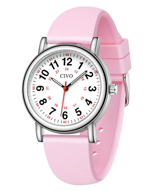 CIVO Nurse Watches for Women Men: Analog Waterproof Watch with Easy Read Dial Second Hand - Gifts for Nurses Medical Student Doctors