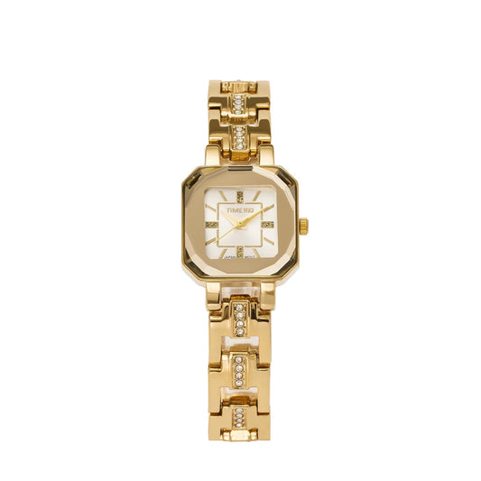 TIME100 Women's Bracelet Watches Ladies Quartz Wrist Watch with Green Dial Bezel with Crystals in Movement Bracelet Strap with Diamonds Waterproof