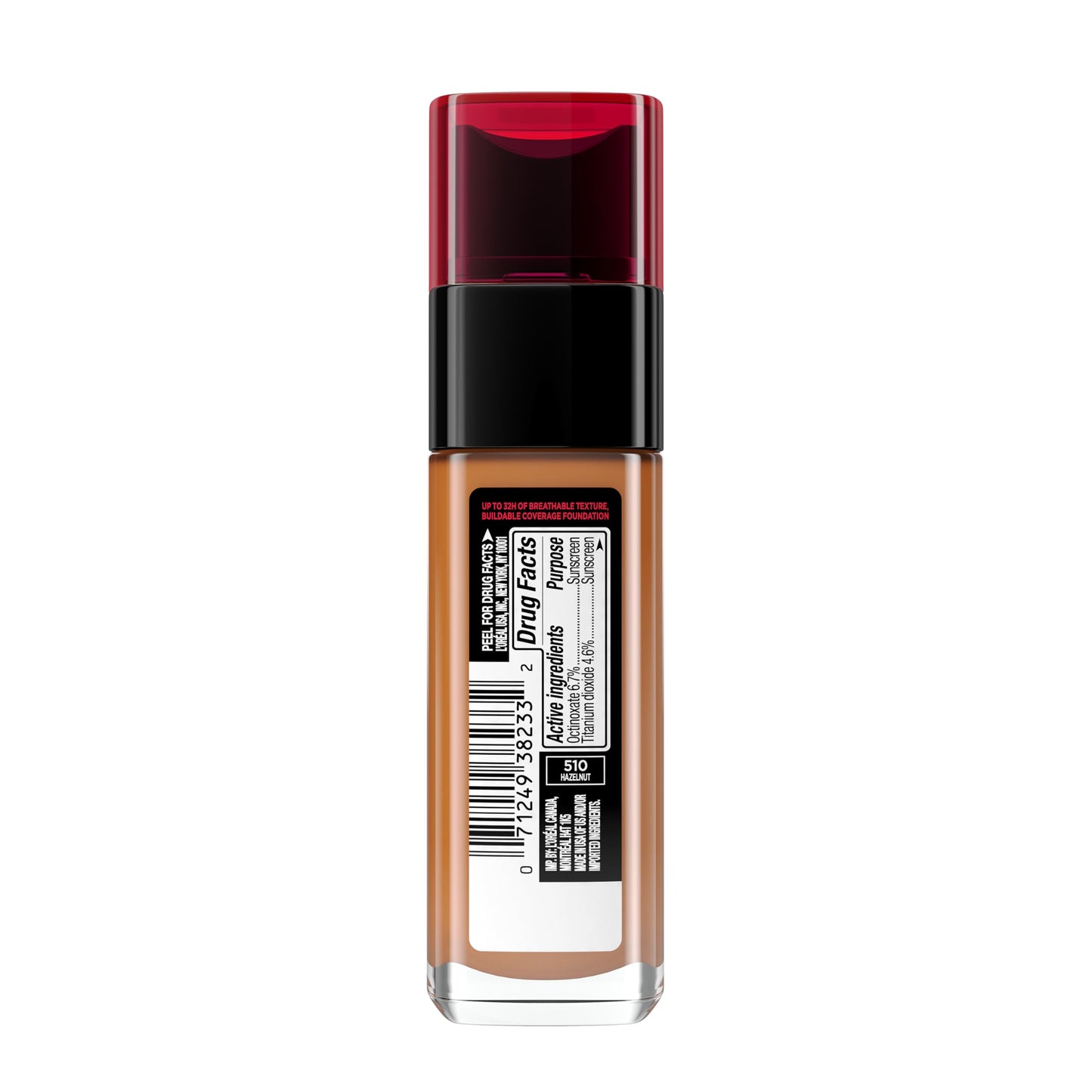L'Oreal Paris Makeup Infallible Up to 32 Hour Fresh Wear Lightweight Foundation, 405 Porcelain, 1 Fl Oz, Packaging May Vary