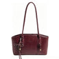 Shoulder Bag for Women Brown Purse Vintage Leather Shoulder Handbag Trendy Everyday Purse with Pendant