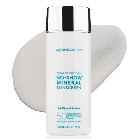 Colorescience Total Protection™ No-Show™ Mineral Sunscreen SPF 50, 100% Invisible all-mineral sunscreen for all skin tones & types