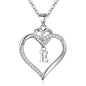 STORUP Heart Initial Necklaces for Women Girls, 14K-Gold-Plated Initial A-Z Heart Necklaces for Teen Girl Jewelry Birthday Gifts for Girls Women Her Wife Mom