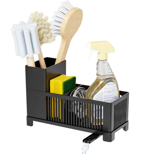 SuoXing Rustproof Kitchen Sink Organizer,Multifunctional Sink Organizer Caddy