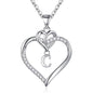STORUP Heart Initial Necklaces for Women Girls, 14K-Gold-Plated Initial A-Z Heart Necklaces for Teen Girl Jewelry Birthday Gifts for Girls Women Her Wife Mom
