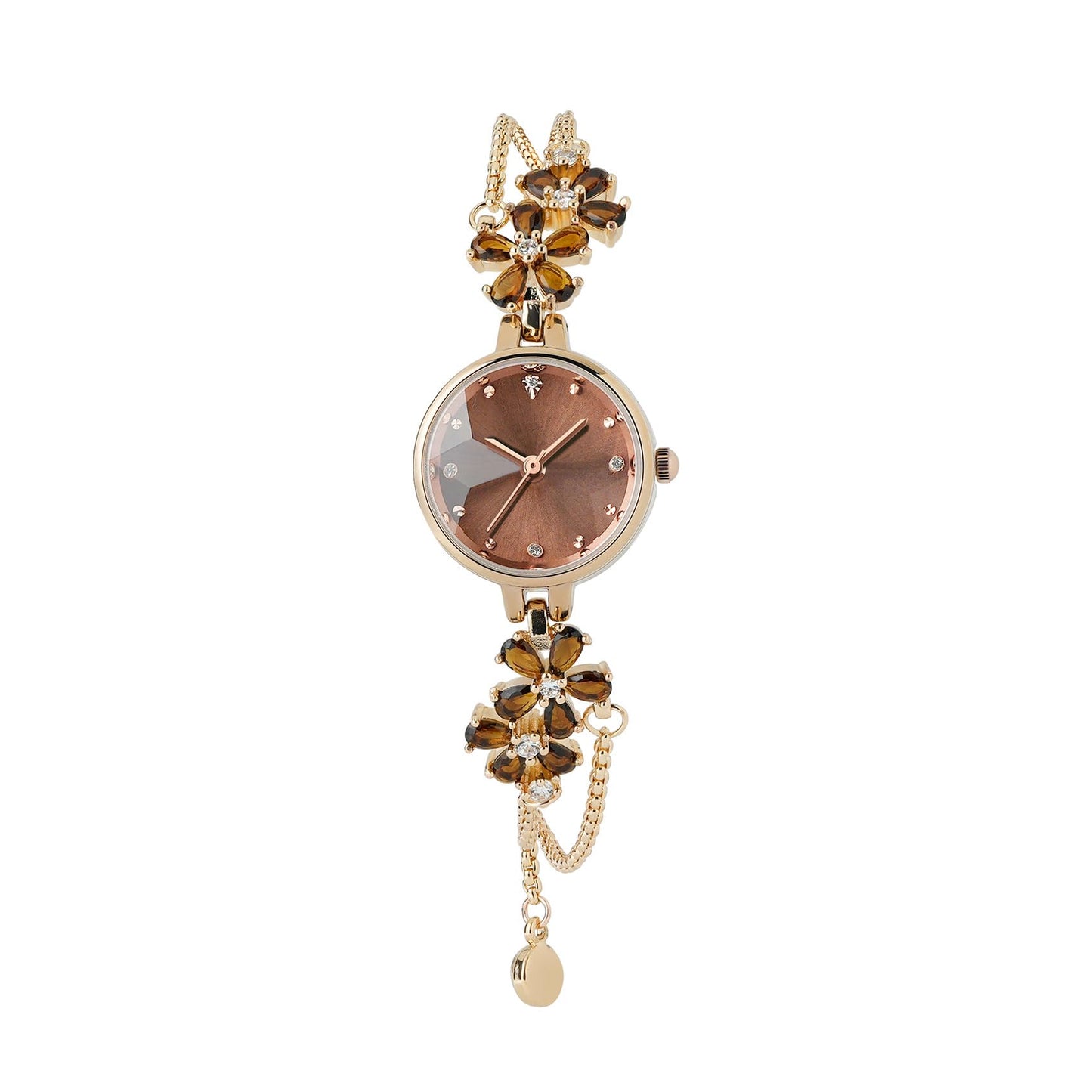 TIME100 Women's Bracelet Watches Ladies Quartz Wrist Watch with Green Dial Bezel with Crystals in Movement Bracelet Strap with Diamonds Waterproof