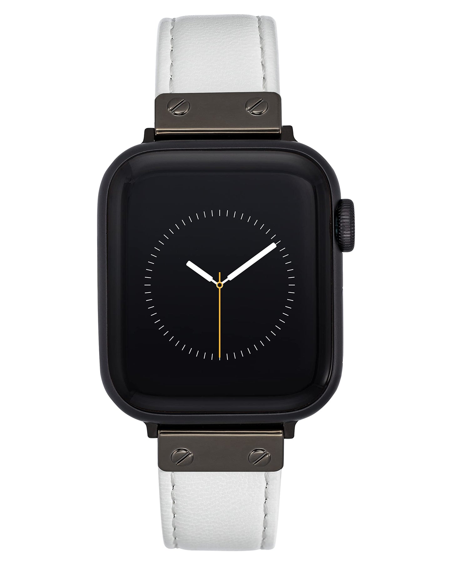 Anne Klein Leather Fashion Band for Apple Watch Secure, Adjustable, Apple Watch Band Replacement, Fits Most Wrists