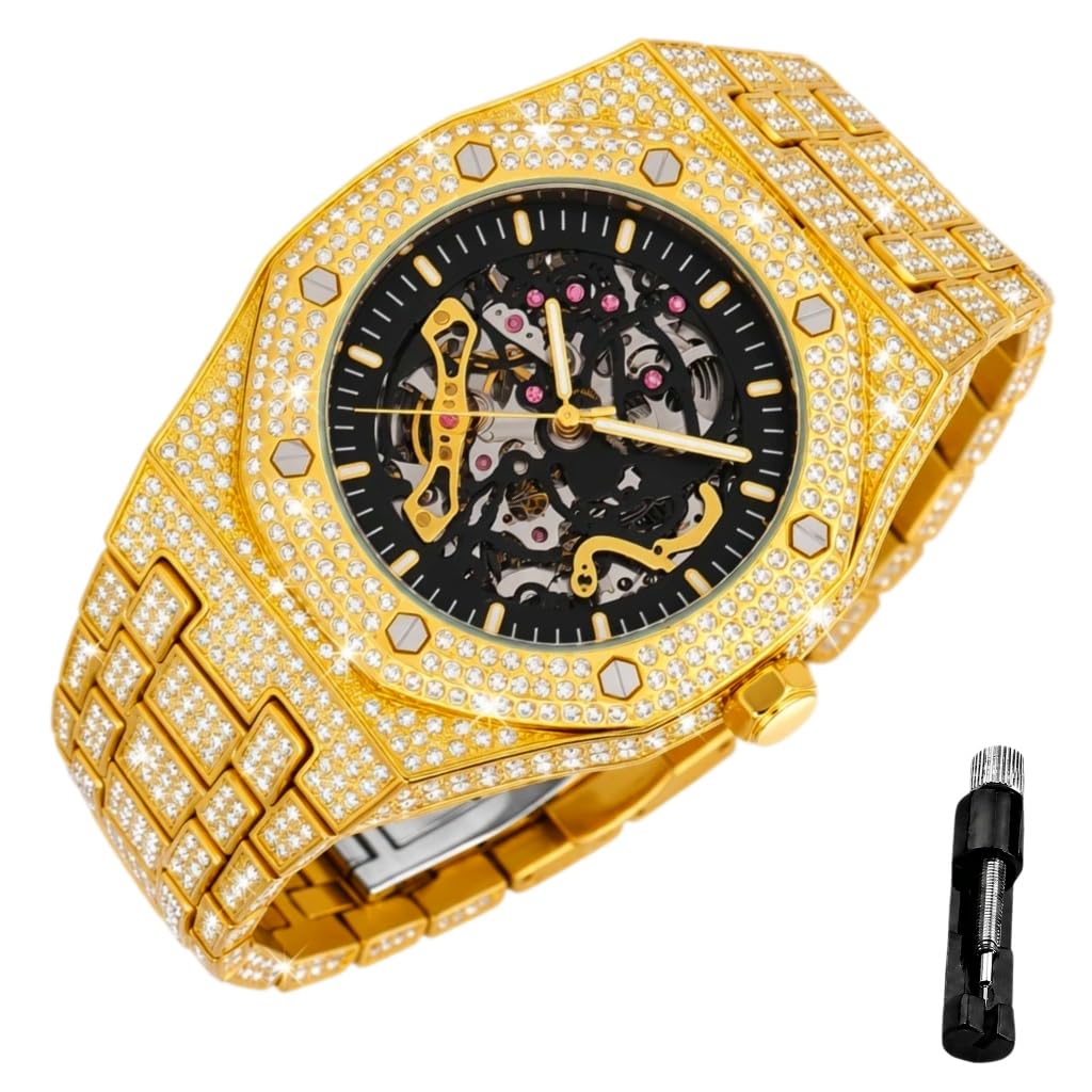 Vetra Women Watches Automatic Luxury Diamond Dress Ladies Watch Fashion Waterproof Ceramic Strap Rose Gold Self Winding Female Wrist Watch