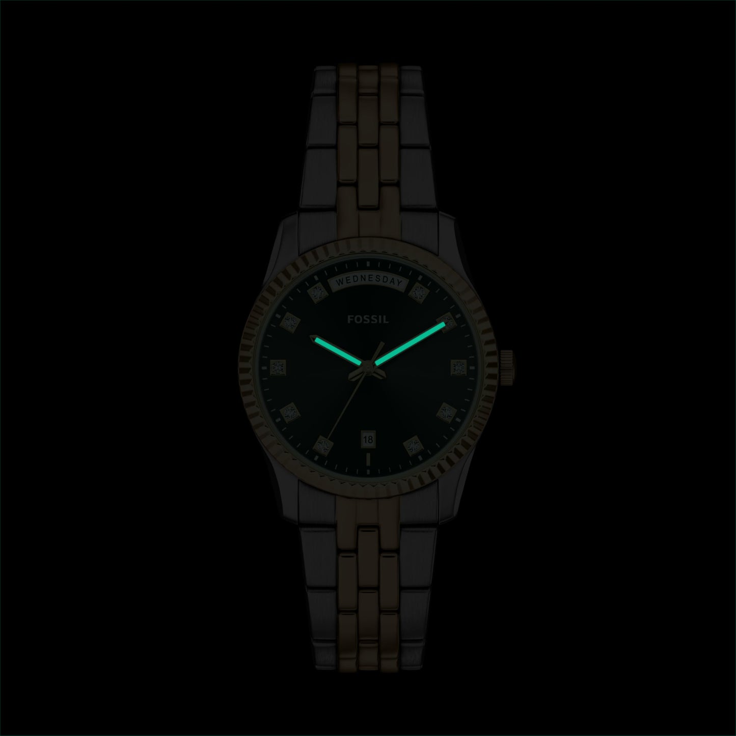 Fossil Women's Watch, Scarlette Quartz Stainless Steel Three-Hand Watch for Women