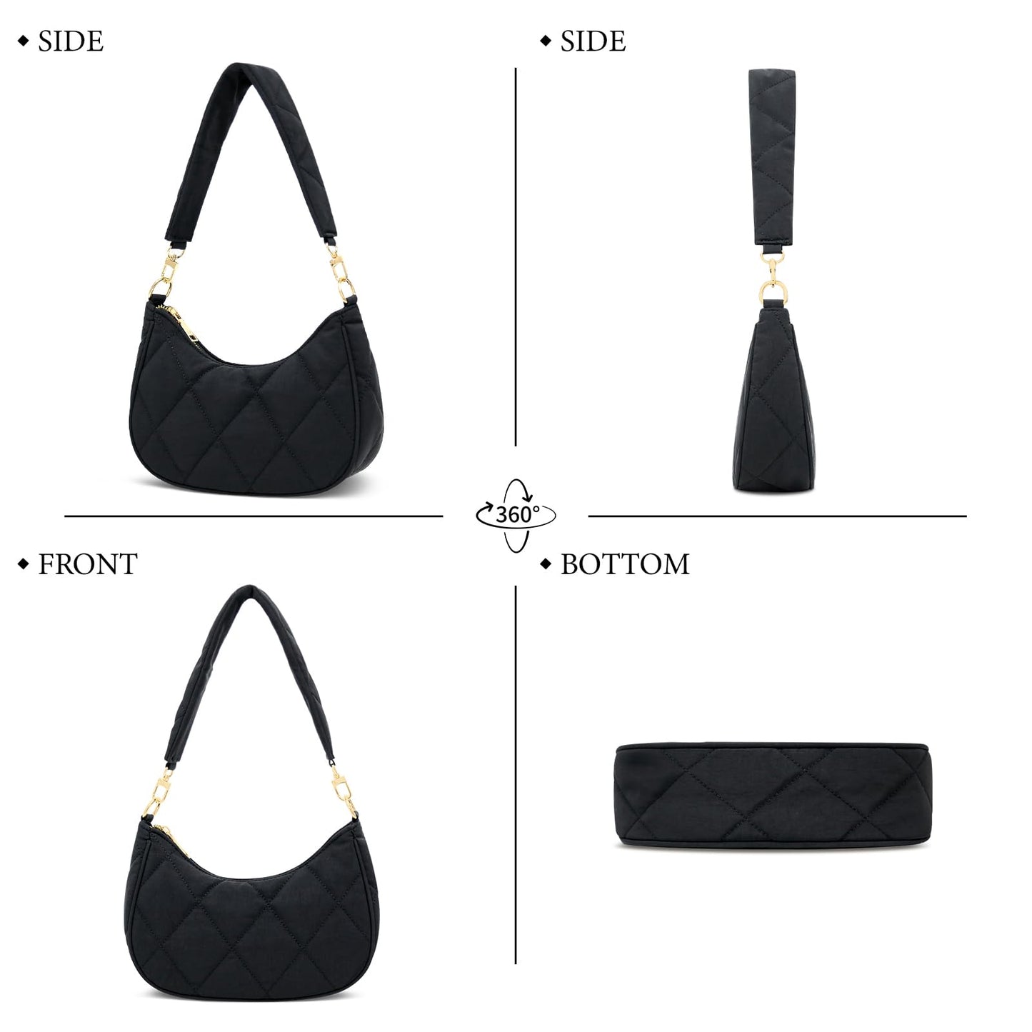 KKXIU Shoulder Bag for Women Cute Hobo Purses and Handbags Retro Clutch Underarm Purse | Cute