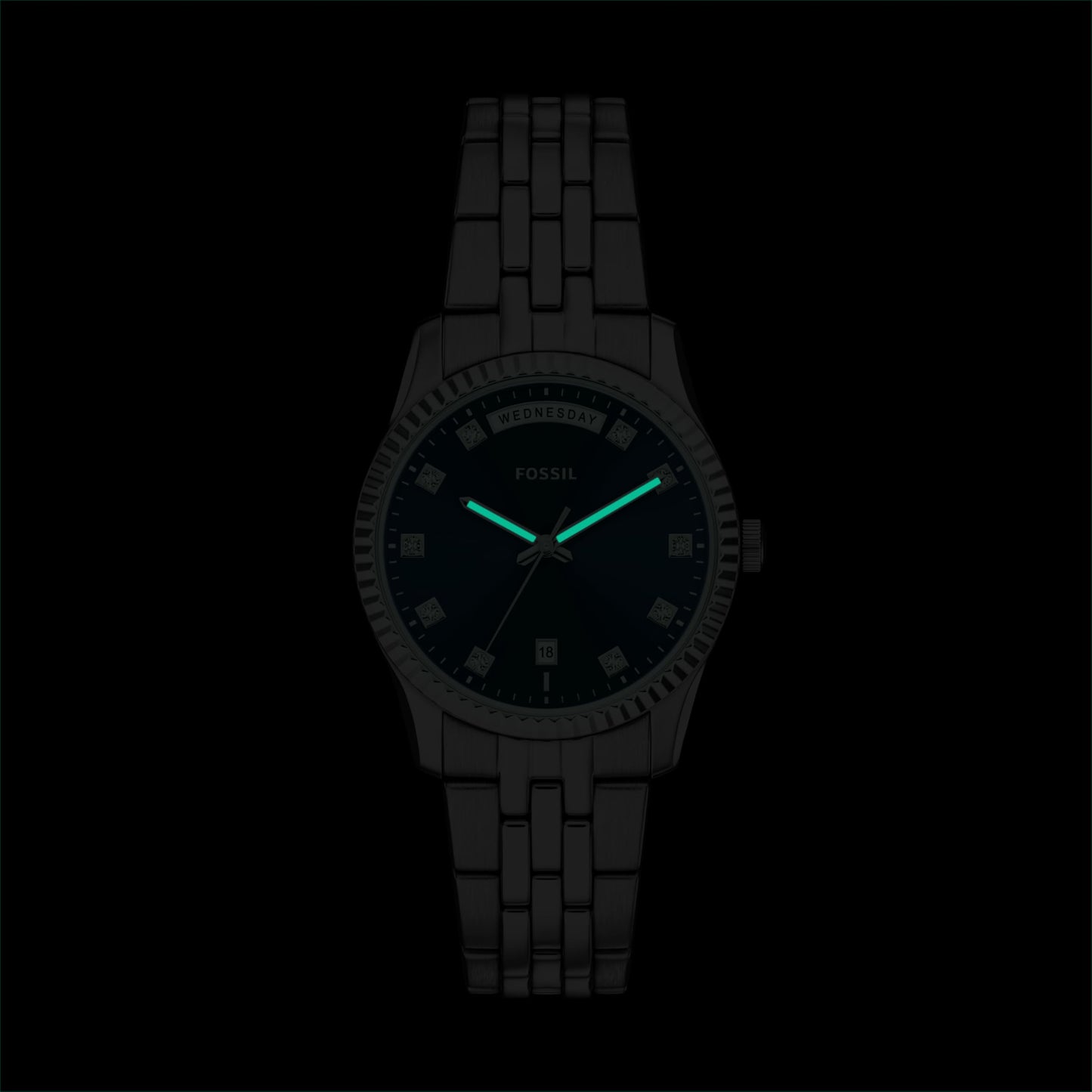 Fossil Women's Watch, Scarlette Quartz Stainless Steel Three-Hand Watch for Women