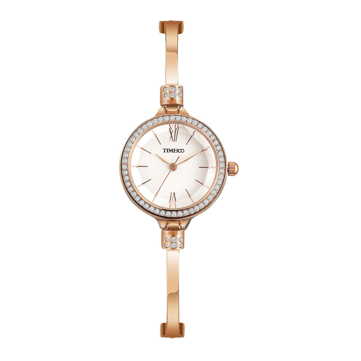 TIME100 Women's Bracelet Watches Ladies Quartz Wrist Watch with Green Dial Bezel with Crystals in Movement Bracelet Strap with Diamonds Waterproof