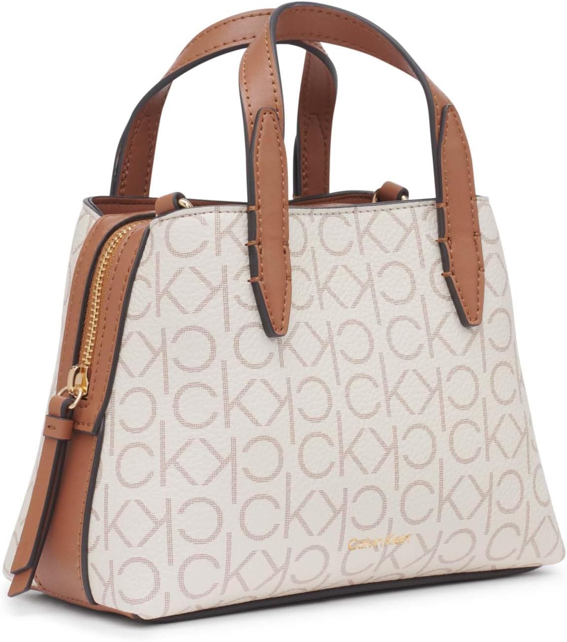 Calvin Klein Women's Millie 2 in 1 Triple Compartment Mini Satchel Crossbody