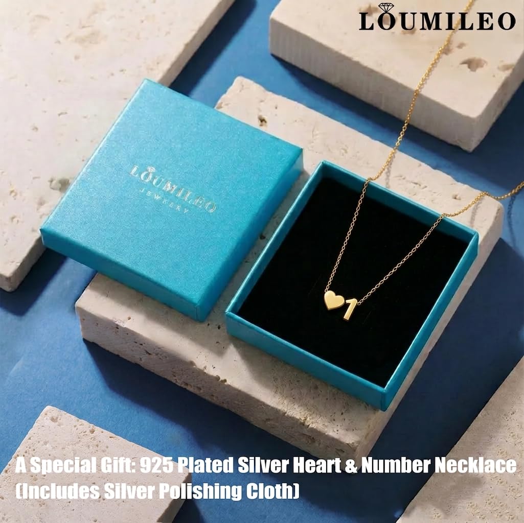 Softball/Soccer/Volleyball/Basketball/Tennis Necklace for Women S925 Sterling Silver/14k Gold Plated Heart Number Pendant Necklaces for Women Jewelry Gift for Sister Friends Daughter Mom