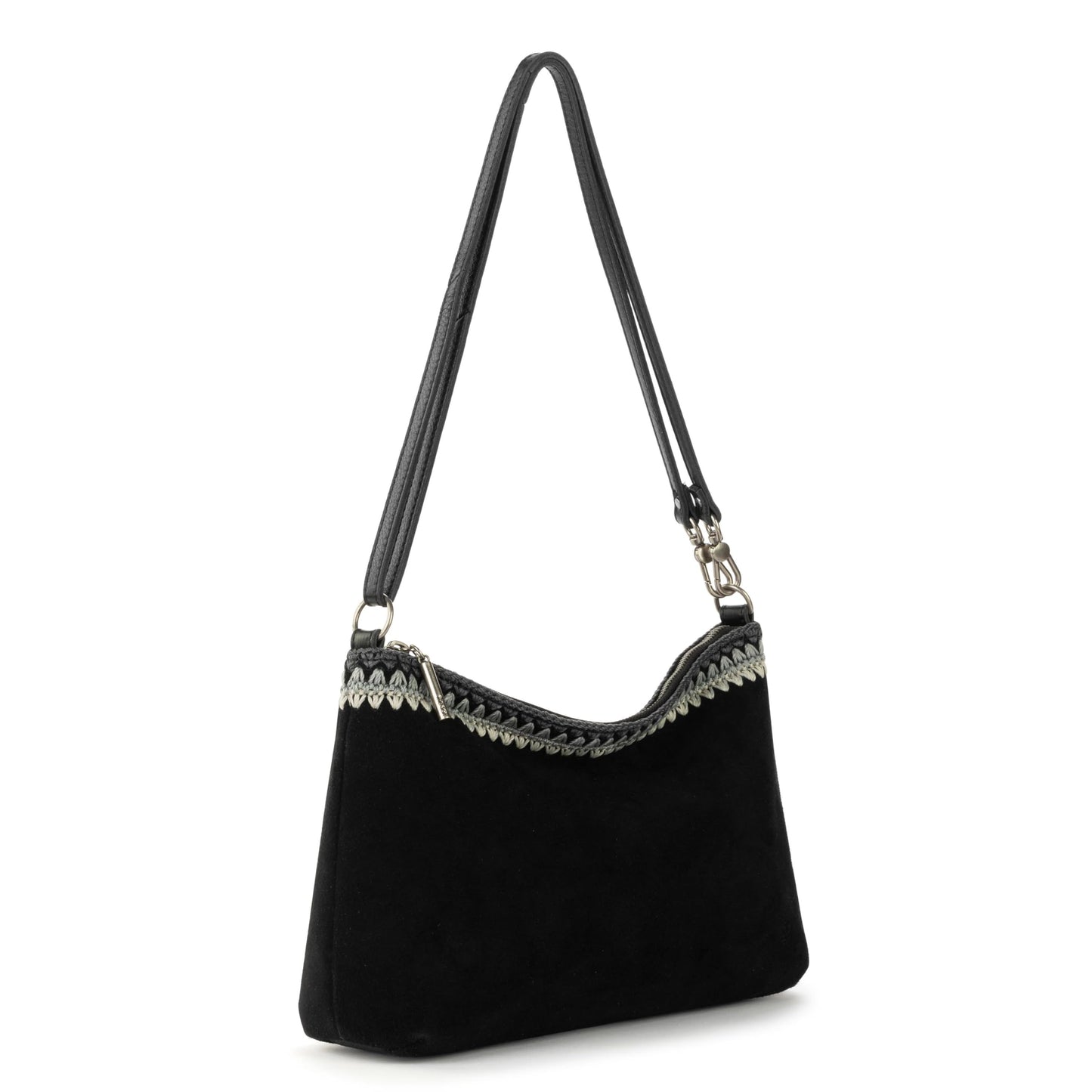 The Sak Lumi Convertible Crossbody Purse - Women's Handbag for Everyday & Travel, 3-in-1 Small Crossbody in Crochet & Leather