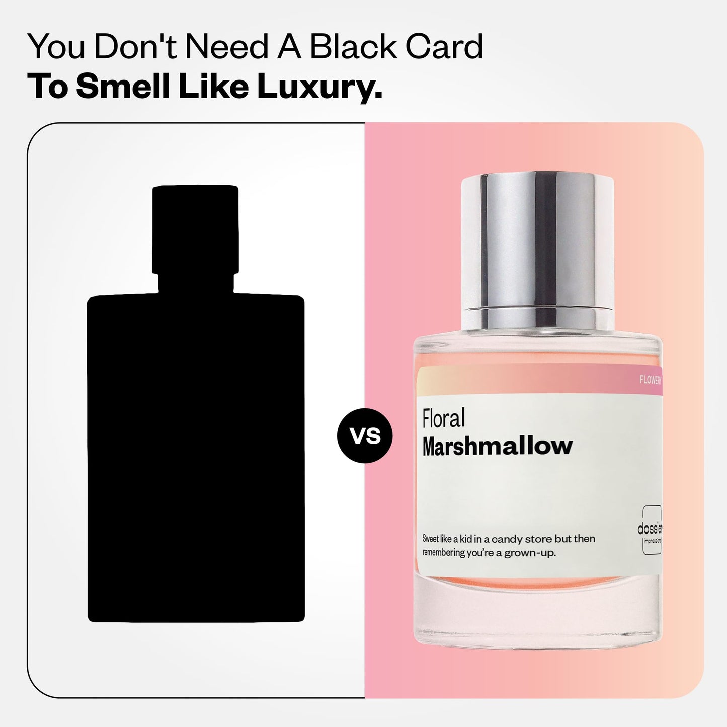 Dossier - Ambery Vanilla - Eau de Parfum - Vanilla Perfume - Inspired by Black Opium - Long-Lasting Fragrance - Feminine - 1.7 fl oz (50ml)