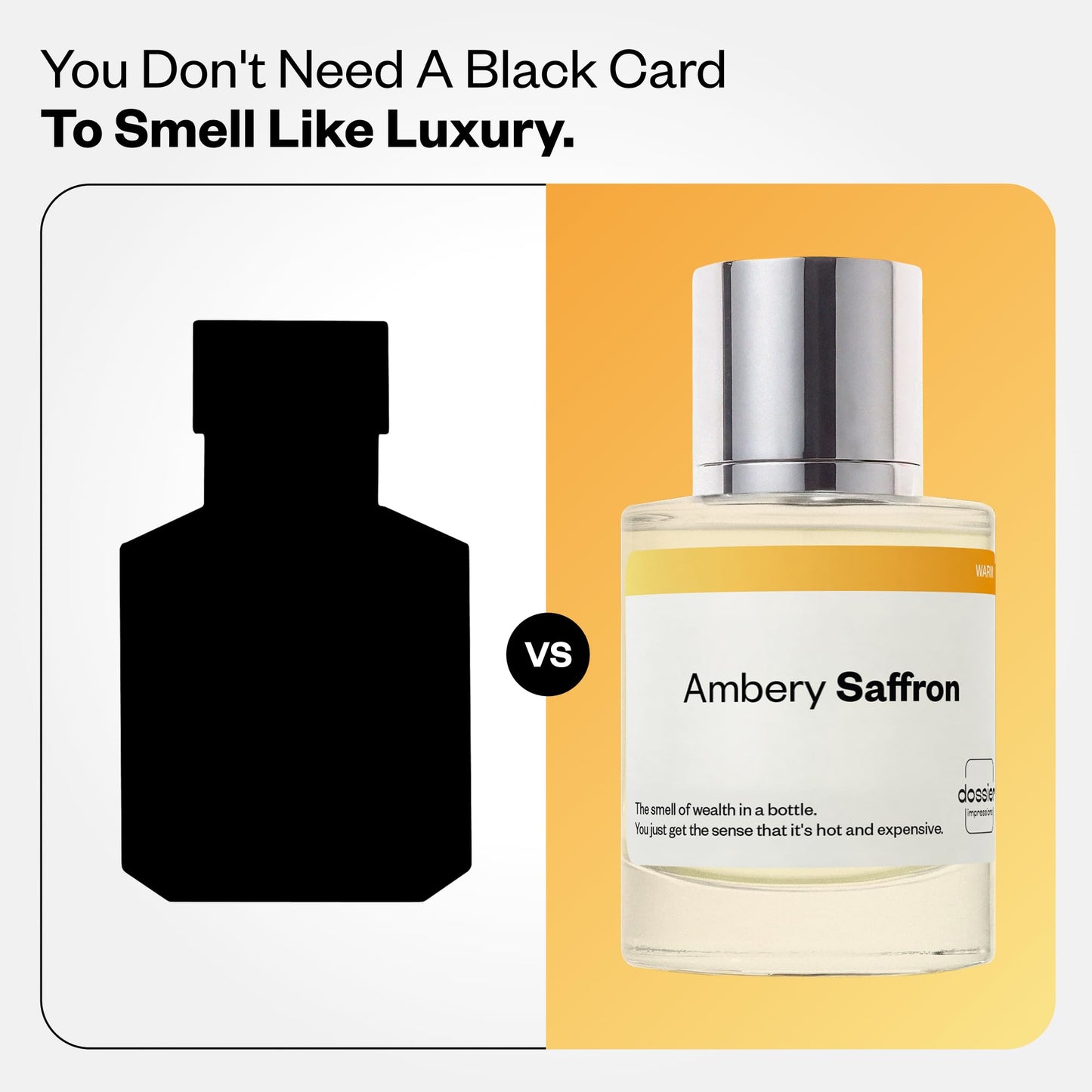 Dossier - Ambery Vanilla - Eau de Parfum - Vanilla Perfume - Inspired by Black Opium - Long-Lasting Fragrance - Feminine - 1.7 fl oz (50ml)
