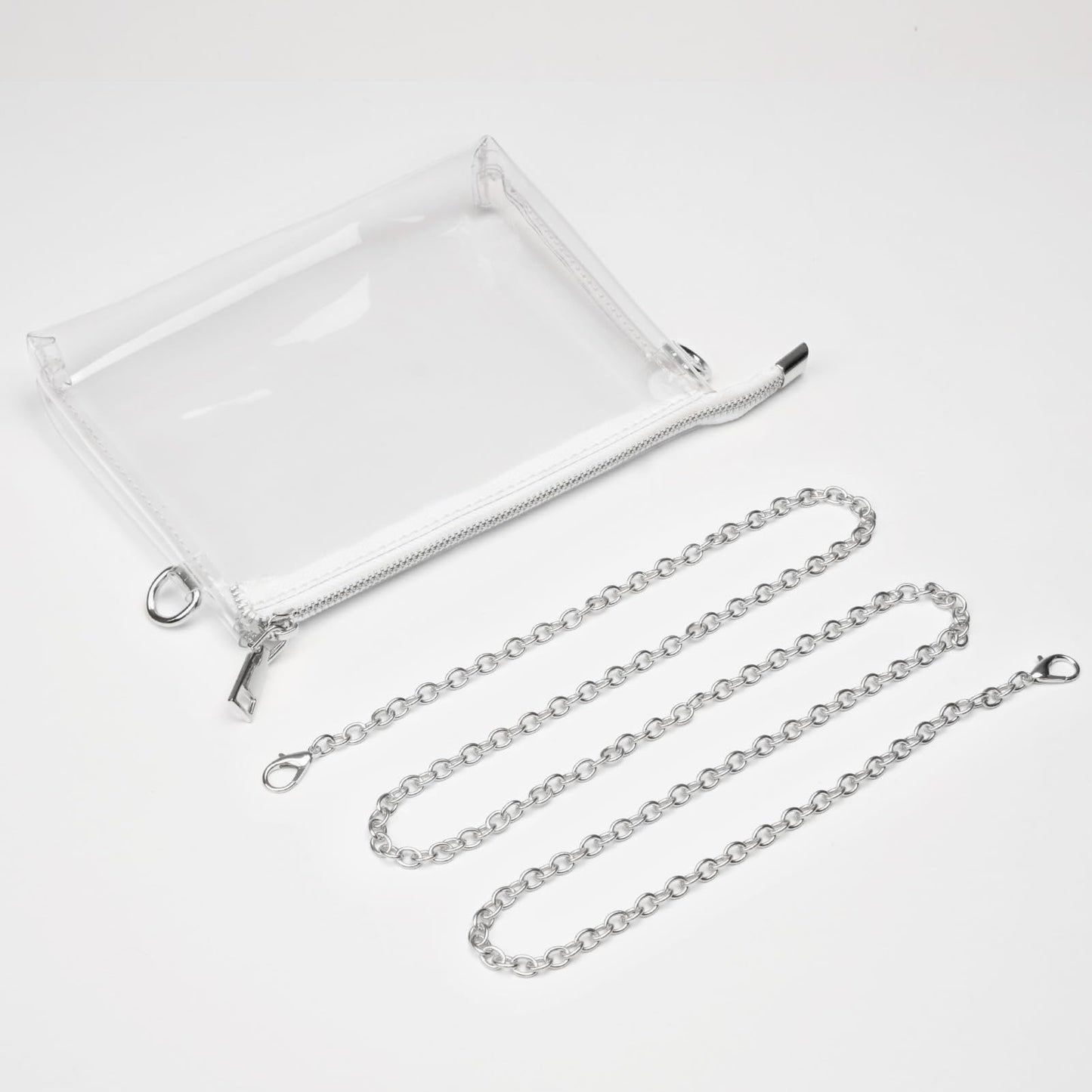 BS-VOG Clear Purse for Women - Stadium Approved Small Crossbody Bag with Zipper, Clear Stadium Bag for Concerts, Sports