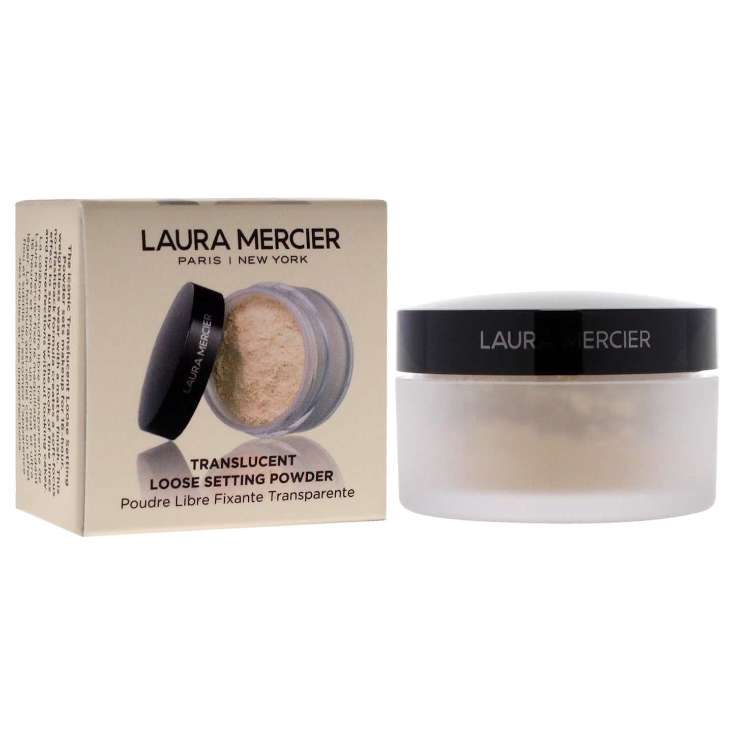 Laura Mercier Translucent Loose Setting Powder, 24HR Shine Control, Soft Matte Finish, Long-Lasting Wear, Normal to Oily Skin, 4 Shades for Virtually All Skin Tones, Artistry Icons Set