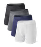 DAVID ARCHY Men's Underwear Modal Boxer Briefs Trunks Multi-Pack | Dual Pouch with Fly, Ultra Soft Second Skin Feel, Breathable Stretch Spandex, Anti Chafing, Daily Lounging Work Travel