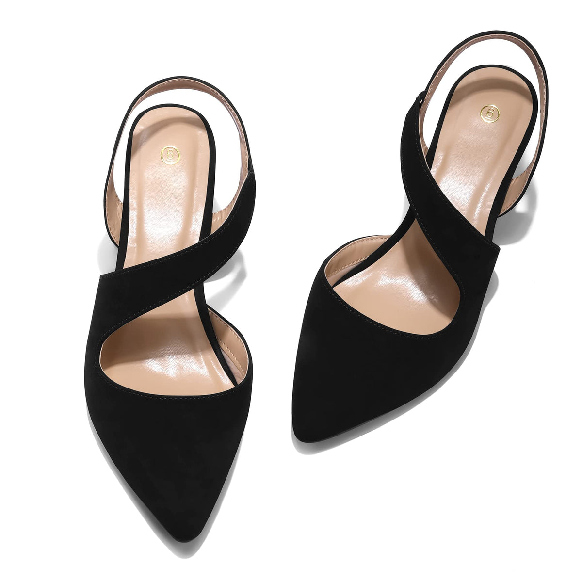 mysoft Women's Dress Shoes Low Heels 2 inch Kitten Pumps Slingback Wedding Party Medium/Wide Width Shoesmysoft Women's Dress Shoes Low Heels 2 inch Kitten Pumps Slingback Wedding Part… 7/5