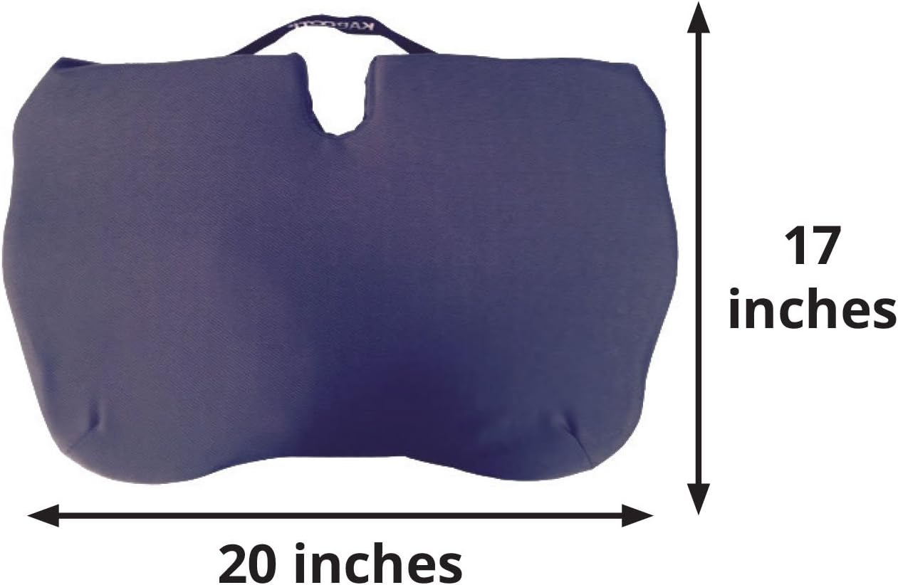 Contour Products Kabooti Coccyx Foam Seat Cushion, Navy, Large