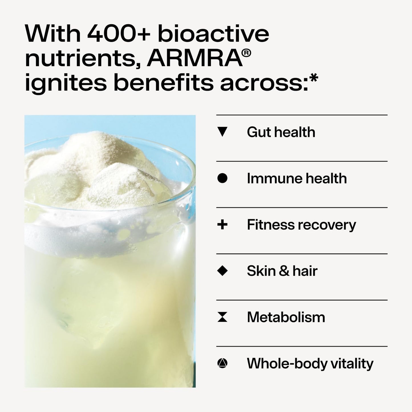 ARMRA Colostrum™ Powder | Blood Orange | Gut Health & Bloating | Skin & Hair | Immunity | Keto, Gluten & Fat-Free | 30 Servings