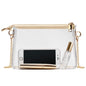 BS-VOG Clear Purse for Women - Stadium Approved Small Crossbody Bag with Zipper, Clear Stadium Bag for Concerts, Sports