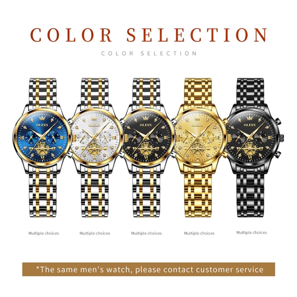OLEVS Watch Women Silver Watches for Women Luxury for Small Wrists Dress Stainless Steel Women's Wrist Watches Easy to Read Reloj para Mujer Black/Blue/Gold/Green/Pink/Purple