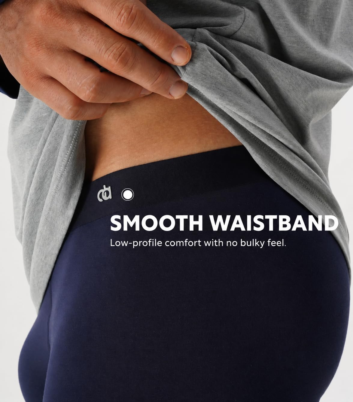 DAVID ARCHY Men's Ultra Soft Underwear Modal Boxer Briefs Slim Fit 6.5" | Second Skin Fabric Breathable, Smooth Low-Profile Waistband, Easy Access Side Fly, Tagless Anti Chafing for All-day Comfort