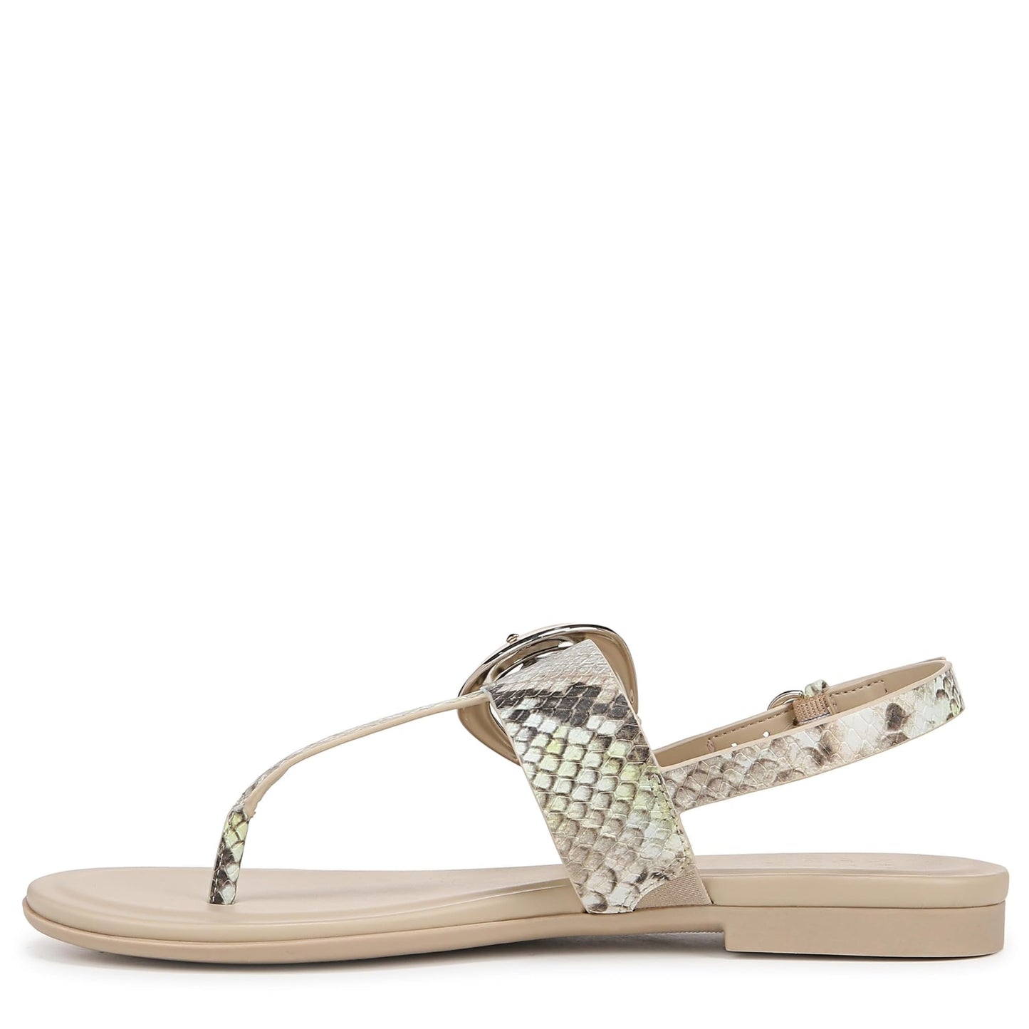Naturalizer Womens Taylor T-Strap Slingback Flat Sandal Dark Gold Metallic 9 MNaturalizer Womens Taylor T-Strap Slingback Flat Sandal Dark Gold Metallic 9 M open box