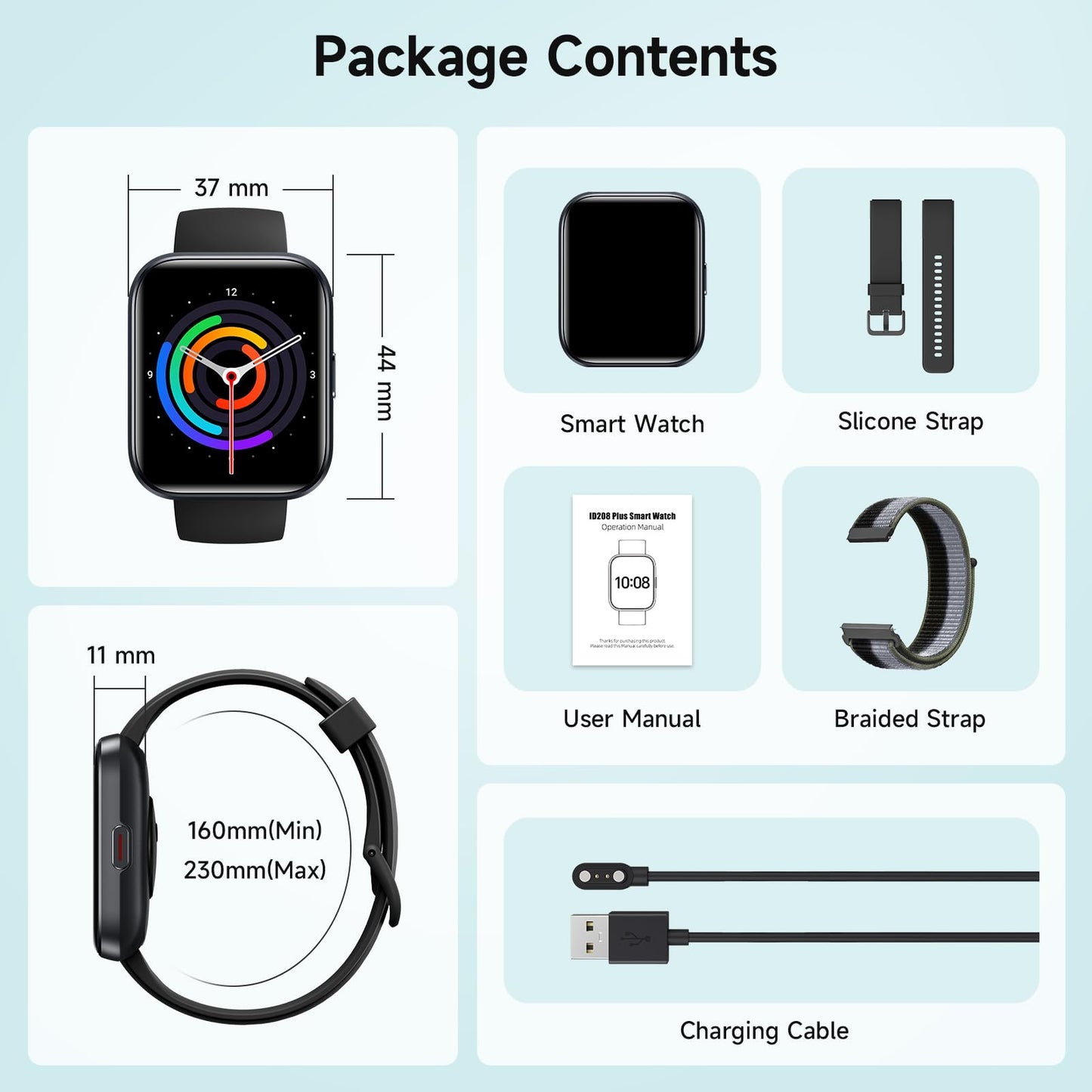 Smart Watches for Women, 1.8" Touch Screen Fitness Tracker for Android & iPhone, Answer/Make Calls, Alexa Built-in, Heart Rate/Sleep/SpO2 Monitor Smartwatch, IP68 Waterproof 101+ Sport Modes, 2 Bands