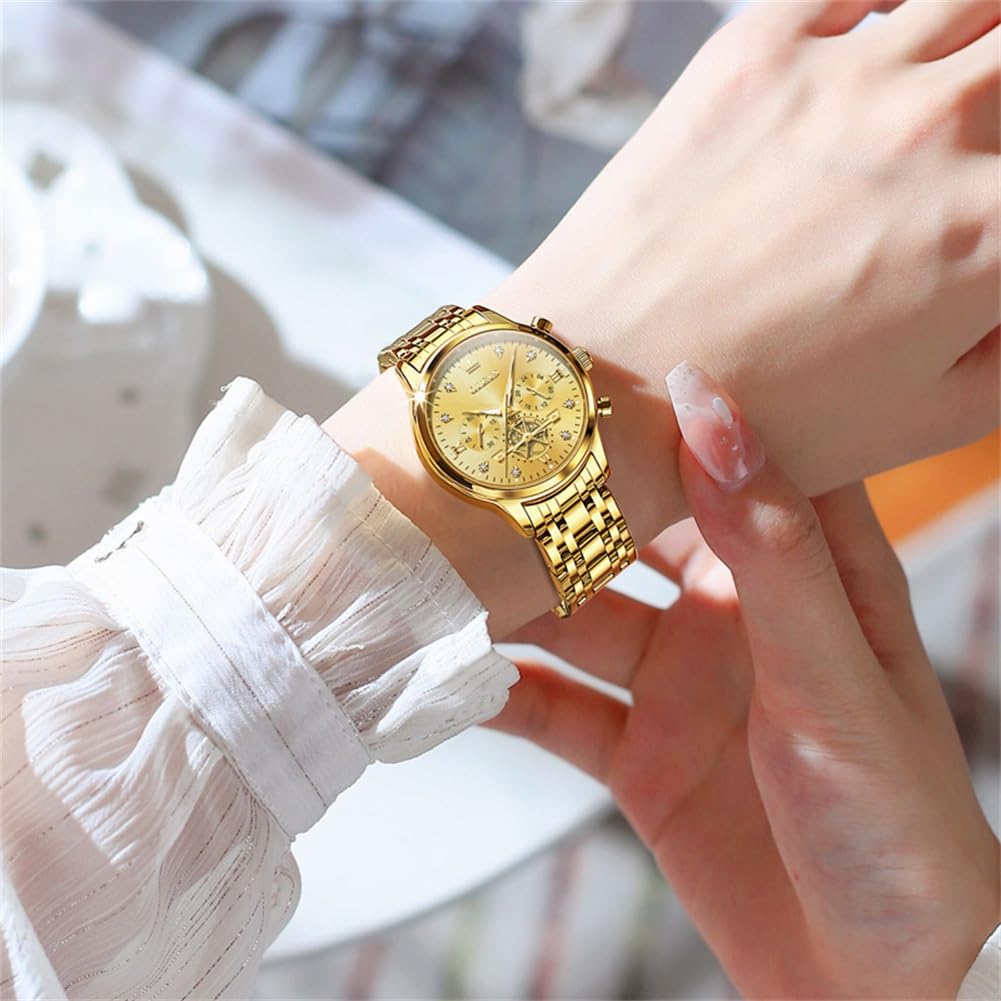 OLEVS Watch Women Silver Watches for Women Luxury for Small Wrists Dress Stainless Steel Women's Wrist Watches Easy to Read Reloj para Mujer Black/Blue/Gold/Green/Pink/Purple