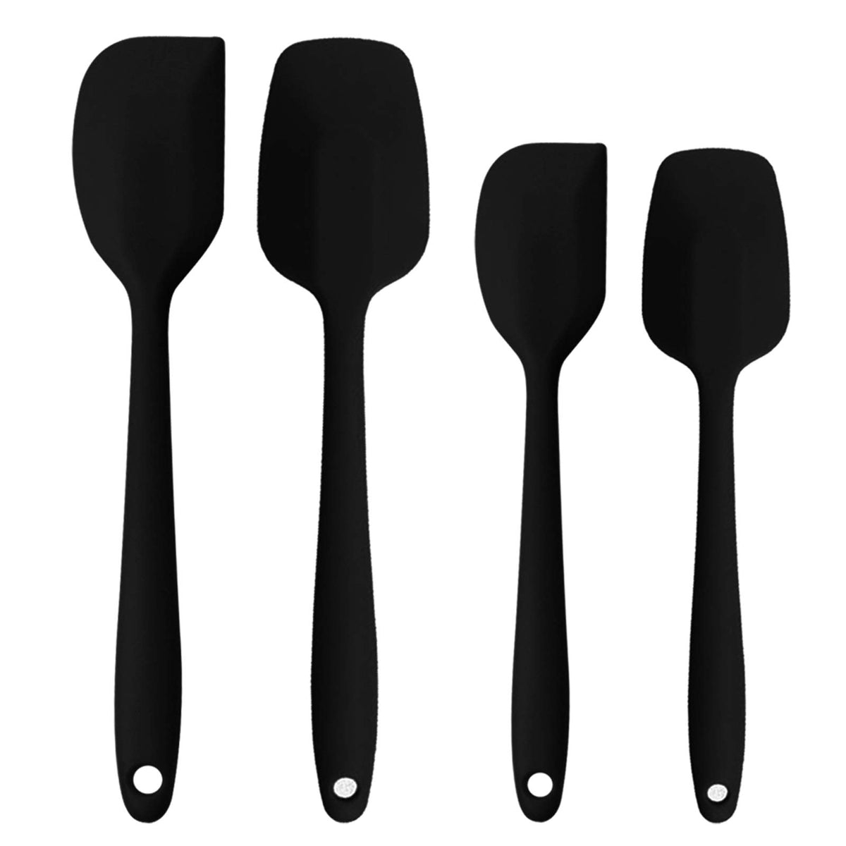 Silicone Spatulas Set, Rubber Spoon Spatula Heat Resistant Spoonula One Piece Design Seamless Spatula Non-Stick Scrapers Baking Mixing Tool