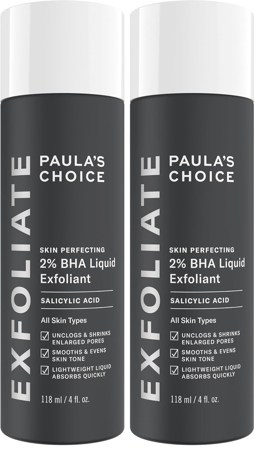 Paula's Choice SKIN PERFECTING 2% BHA Liquid Exfoliant with Salicylic Acid, Facial Polish for Pores, Wrinkles & Fine Lines, Suitable for Blackhead-Prone Skin, Fragrance-Free