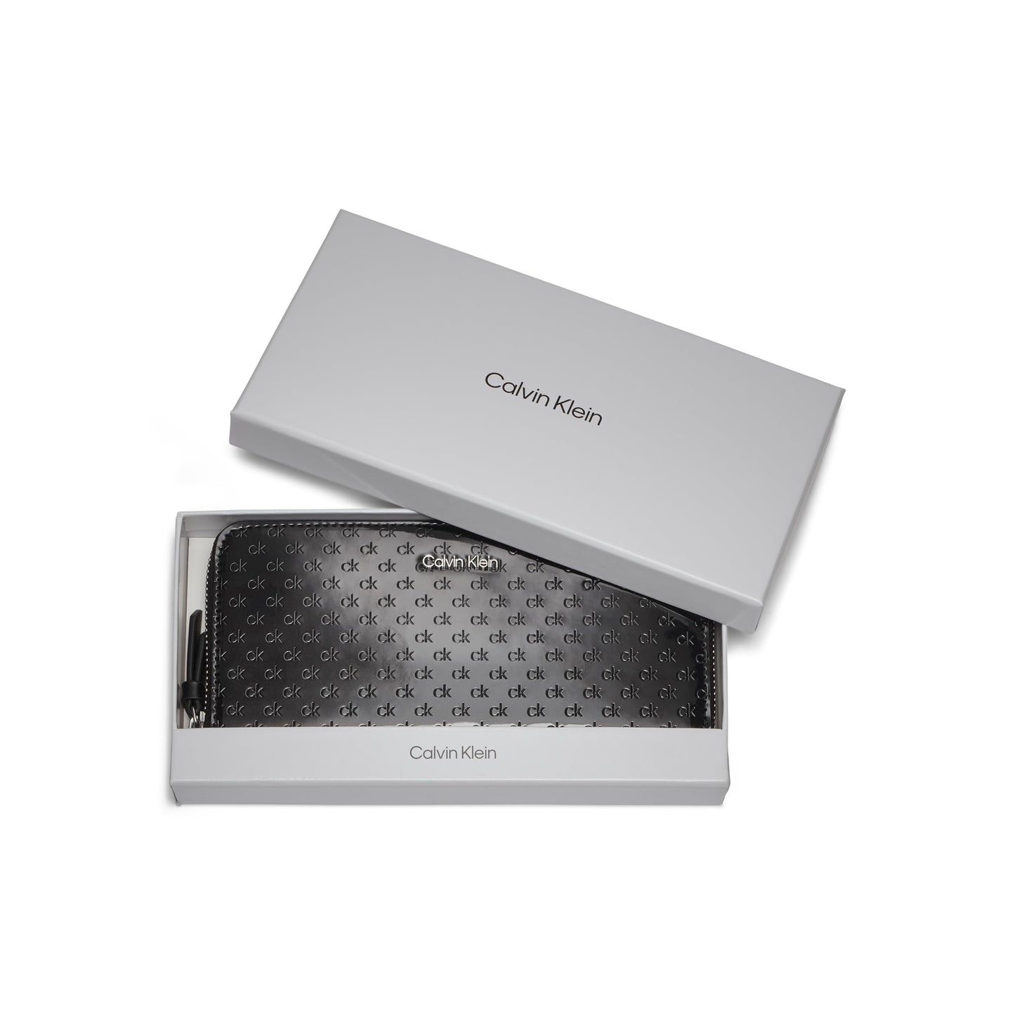 Calvin Klein Women's Key Item Saffiano Continental Zip Around Wallet With Wristlet Strap