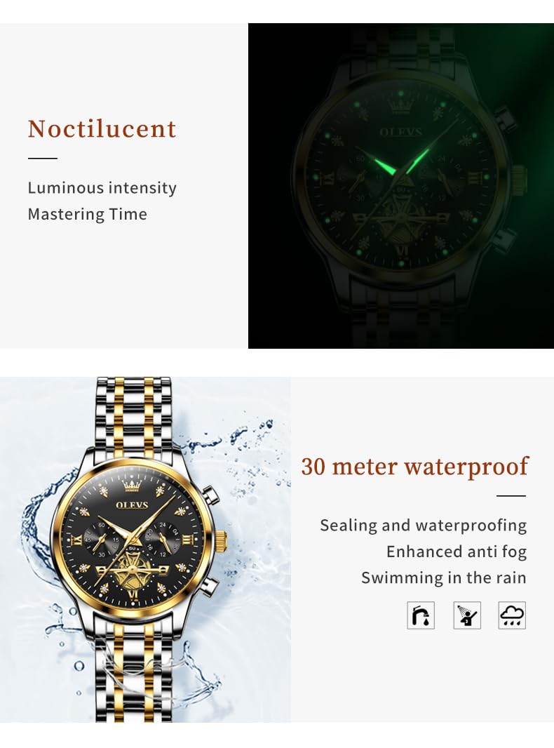 OLEVS Watch Women Silver Watches for Women Luxury for Small Wrists Dress Stainless Steel Women's Wrist Watches Easy to Read Reloj para Mujer Black/Blue/Gold/Green/Pink/Purple