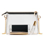 BS-VOG Clear Purse for Women - Stadium Approved Small Crossbody Bag with Zipper, Clear Stadium Bag for Concerts, Sports
